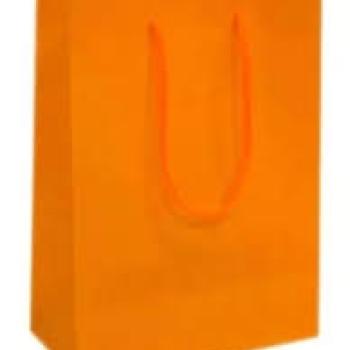 Sacola para Presente  Lisa 15x78x21,6   - Laranja - Kaz