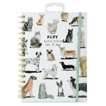 Caderno Espiral Pet Fofy  80 Fls - FF6064