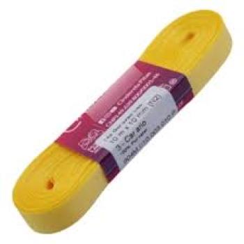 Fita de Cetim Tecida 10mx15mm Amarelo Bebe- Cinderela*