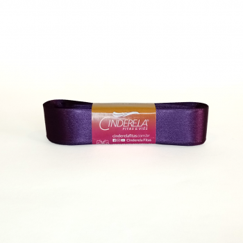 Fita de Cetim Tecida 22 m x 10 m Roxo - Cinderela