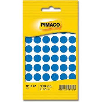 Etiquetas TP-12 Azul Manual Pimaco com 210 Etiquetas