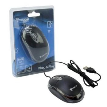 Mouse com Fio Optico 1000 dpi