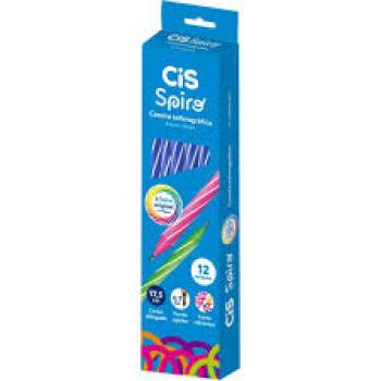 Caneta Esferográfica Cis Spiro 0,7mm Azul - Sertic - Valor por Unidade