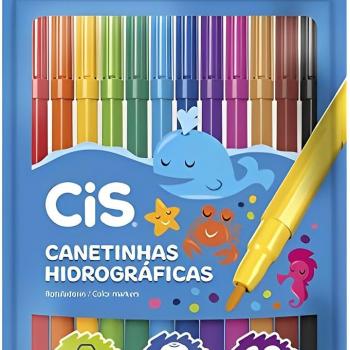 Canetinhas Hidrográfica Cis Luxor 12 cores - Sertic