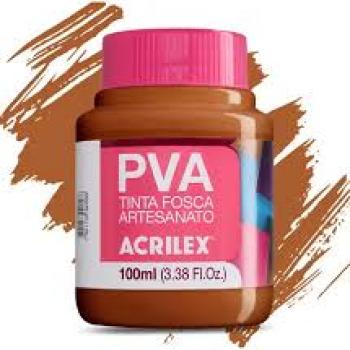 Tinta PVA, Acrilex, Fosca, Castenho Claro, 100 ml