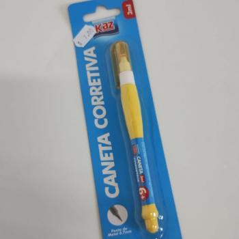 Caneta Corretiva 3ml com Ponta de Metal 0,7mm Kaz