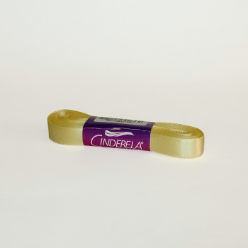 Fita de Cetim Tecida 10mx10mm Amarelo Bebe - Cinderela*
