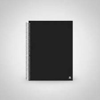 Caderno Universitário 10m CD 140f Kbom black - Animativa