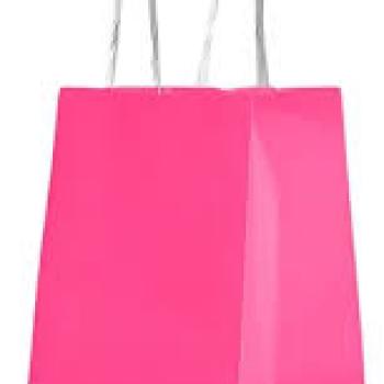 Sacola Kraft Rosa30x40x13cm - Zamberetti