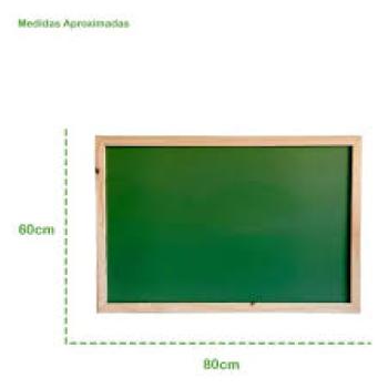 Quadro Negro Escolar 60X80 - Real Seda