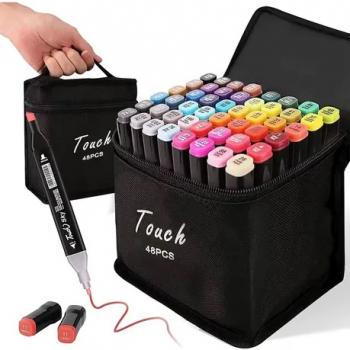 Caneta Marcador Touch com 36 Cores com Bolsa