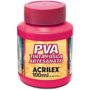 Tinta PVA, Acrilex, Fosca, Rosa Escuro, 100 ml