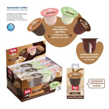 Apontador Coffee Holic Coffe Shop Tris - Valor por Unidade