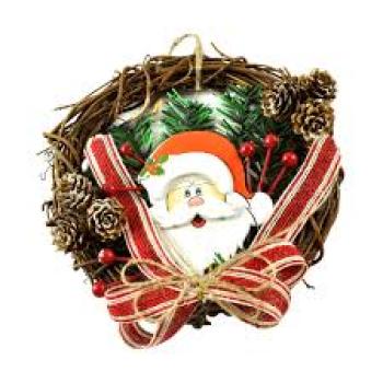 Guirlanda Sisal Papei Noel/Laços 18cmx18cm15 CM  Master