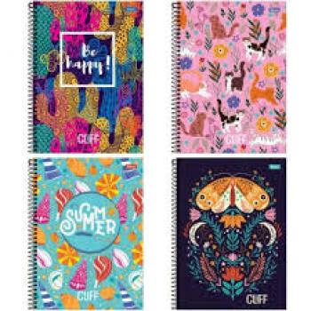 Caderno Espiral Capa Dura Feminino 160 fls - Cliff 160fls - Foroni