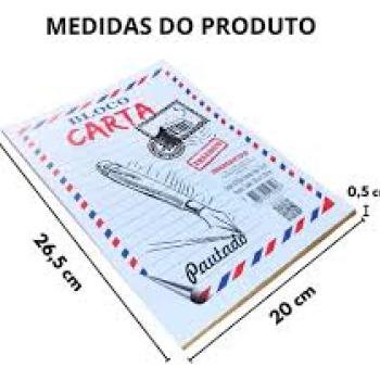 Bloco Carta Pautado 1/1 50f 200x265 - Animativa