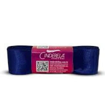Fita de Cetim Tecida 10mx 30mm Azul Marinho Cinderela