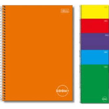 Caderno 1x1 Capa Dura Zoom 96 Fls LaranjaTilibra