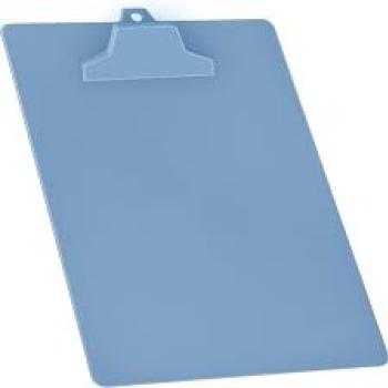 Prancheta Plástica A4 Azul Pastel Garra Plástica - Carbrink