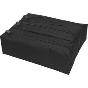 Estojo Triplo Lona/Nylon 600 Preto  - Reflex