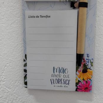 Bloco de Anotações 50 fls com caneta - Mãe -