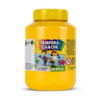 Tinta Guache 500Ml Amarelo Ouro - Acrilex