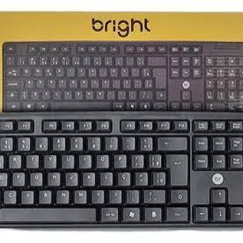 Teclado Padrão Preto  USB 14 - Bright