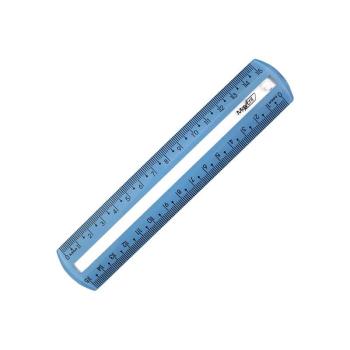REGUA 15 CM MAXCRIL GUIA LEITURA AZUL(E)
