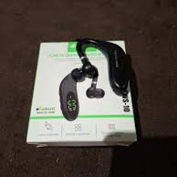 Fone Bluetooth Sem Fio In-ear com Visor LED Preto EJ-TWS-10
