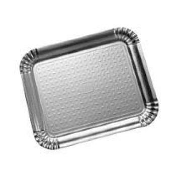 Bandeja Laminada Prata nr01 14x18cm com 20 Unidades - Festcolor