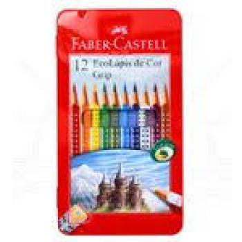 Lapis 12 Cor Lata Grip Triangular - Faber Castell