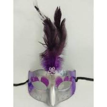 Mascara de Carnaval com Penas