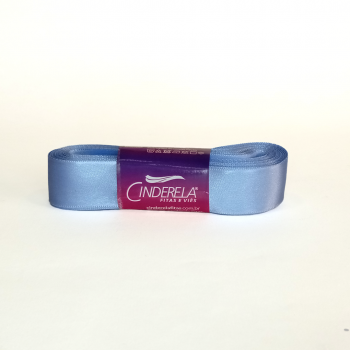 Fita de Cetim Tecida 22 m x 10 m Azul Celeste Cinderela