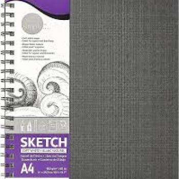 Caderno Daler Rowney Simply Sketchbook 100G A5 54 Fls - Daller