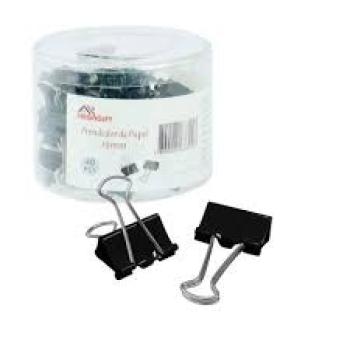 Mini Prendedor de Papel 2CM 40 Peças Preto