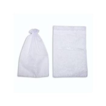 Saco de Organza  10 Unidades  Branco Medida 17X23 cm - Make+