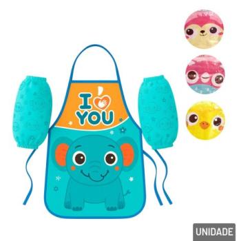 Avental Escolar 49x40cm com Protetor de Braço