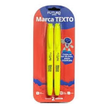 Caneta Marca Texto Amarela - Futuro com 2 Unidades