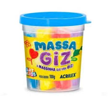 Massa Giz de Cera 6 Cores 100g - Acrilex