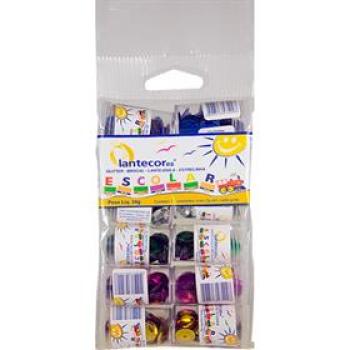 Lantejoula Matelizada Sortida pote com 2 gramas