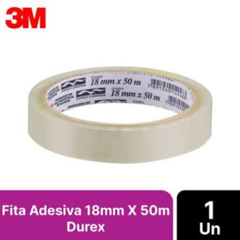FITA ADESIVA DUREX TRANSP. 18X50 3M(E)