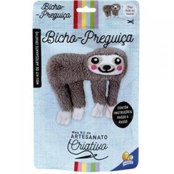 Livro Brinquedo Ilustrado Kit Artesanato Bicho-Preguiça - Todolivro