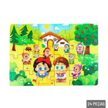 Quebra Cabeça 24 Peças Branca de Neve