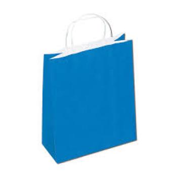 Sacola Kraft Azul 30x40x13cm - Zamberetti