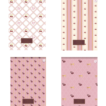 Bloco Capa Dura Vertical 170x250  80F Sweet Cherry - Animativa - Valor por Unidade