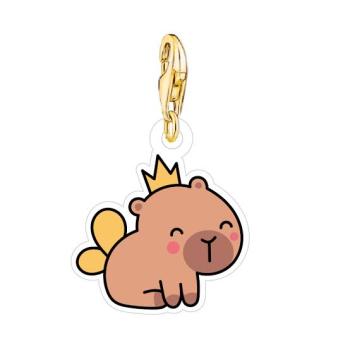 Kit Charm Capivara Princesa Petit Conte - Unidade