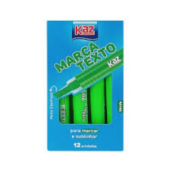 Marca Texto Verde com Ponta Chanfrada KZ3016VD - Valor por Unidade
