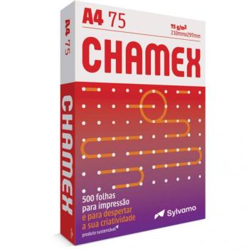 Papel Sulfite  A4 Chamex  Branco 75G pacote com 500 folhas CMX075CA4 -