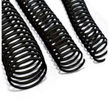 Espiral para Caderno 17mm Preto c/100un. P/100fls. - Mares