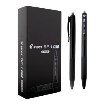 Caneta Esferográfica Retrail BP 1RT 0,7MM Preta Pilot Escrita Fina- Valor por Unidade